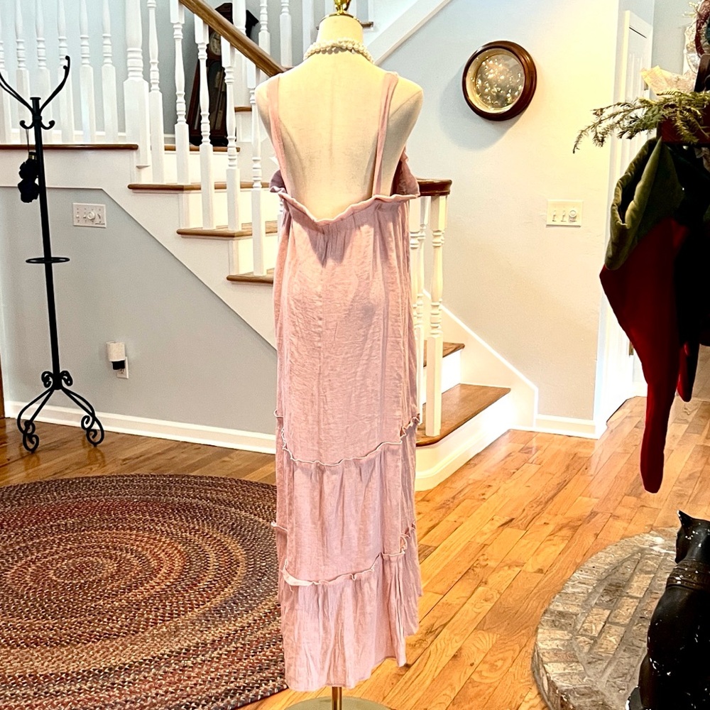 Perch,BP Blush Boho,Tiered Maxi Dress Flowy Lined Relaxed Plus,Lovely Size 3XL - Picture 2 of 12